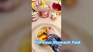 Aletria, macarrão com ovo e salsicha, tipo Plus