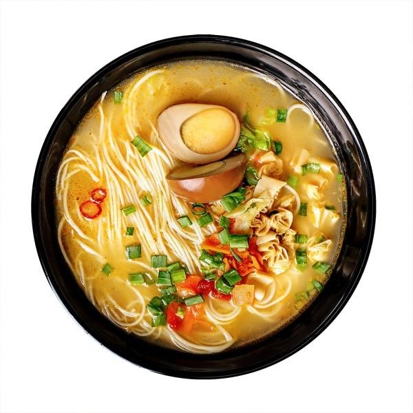 166g Ramen não frito Fritos instantâneos Ingredientes ricos com vegetais ou ovos para uma nova experiência