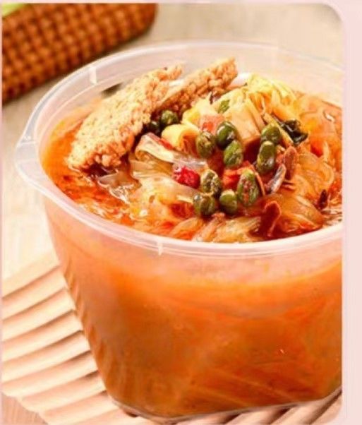 Sopa de macarrão instantâneo de Vermicelli de 183g com duração de 12 meses cheia de temperos e sabor vegetal