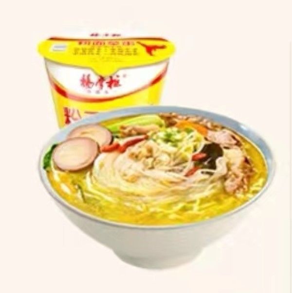 Noodles instantâneos e combinação de Vermicelli 12 meses Prazo de validade sabor a carne picante 183g por barril