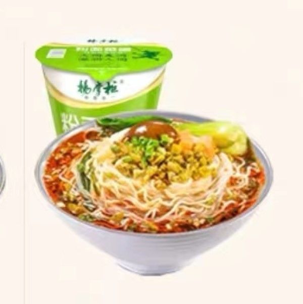 Bolsa de macarrão instantâneo coreano doce picante com aroma de feijão picante e azedo Instant Vermicelli Combinação