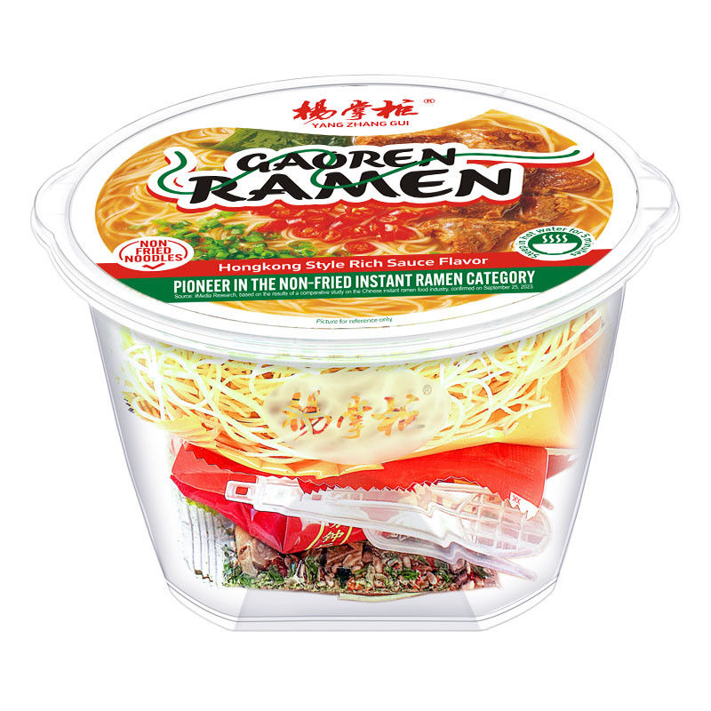 Sopa de macarrão instantâneo com sabor a suco de Hong Kong 166g Tamanho da porção