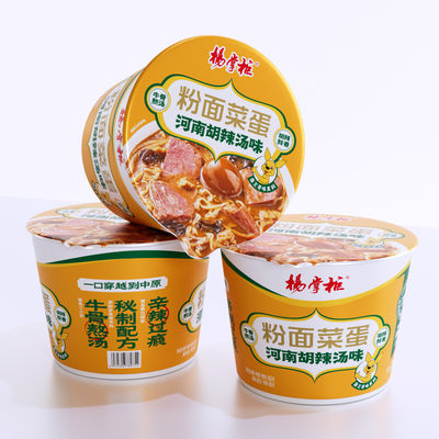 Cozinhar com água fervente simplificado com Vermicelli e macarrão ligeiramente picante